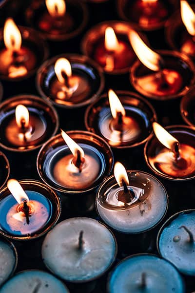 buddhist candles