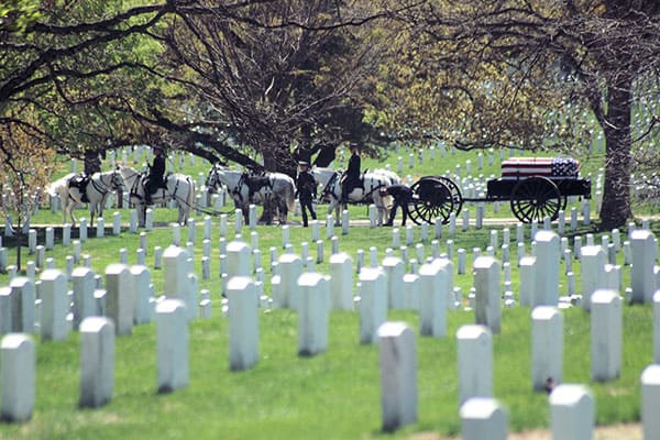 veteran funeral cemetary