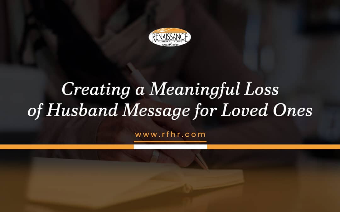 loss of husband message