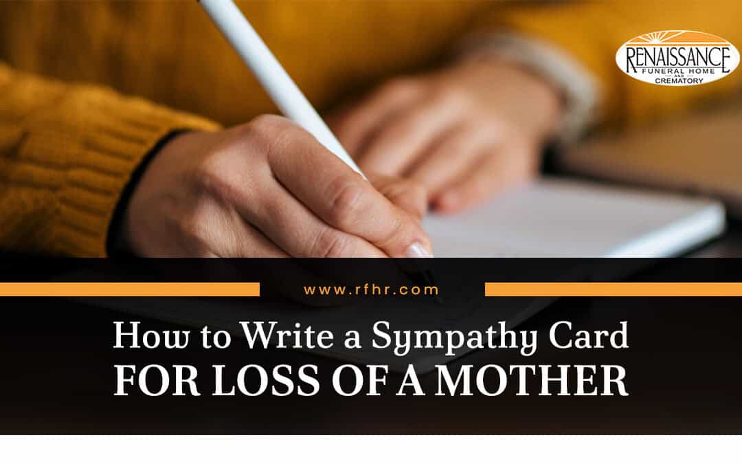 sympathy card for loss of mother